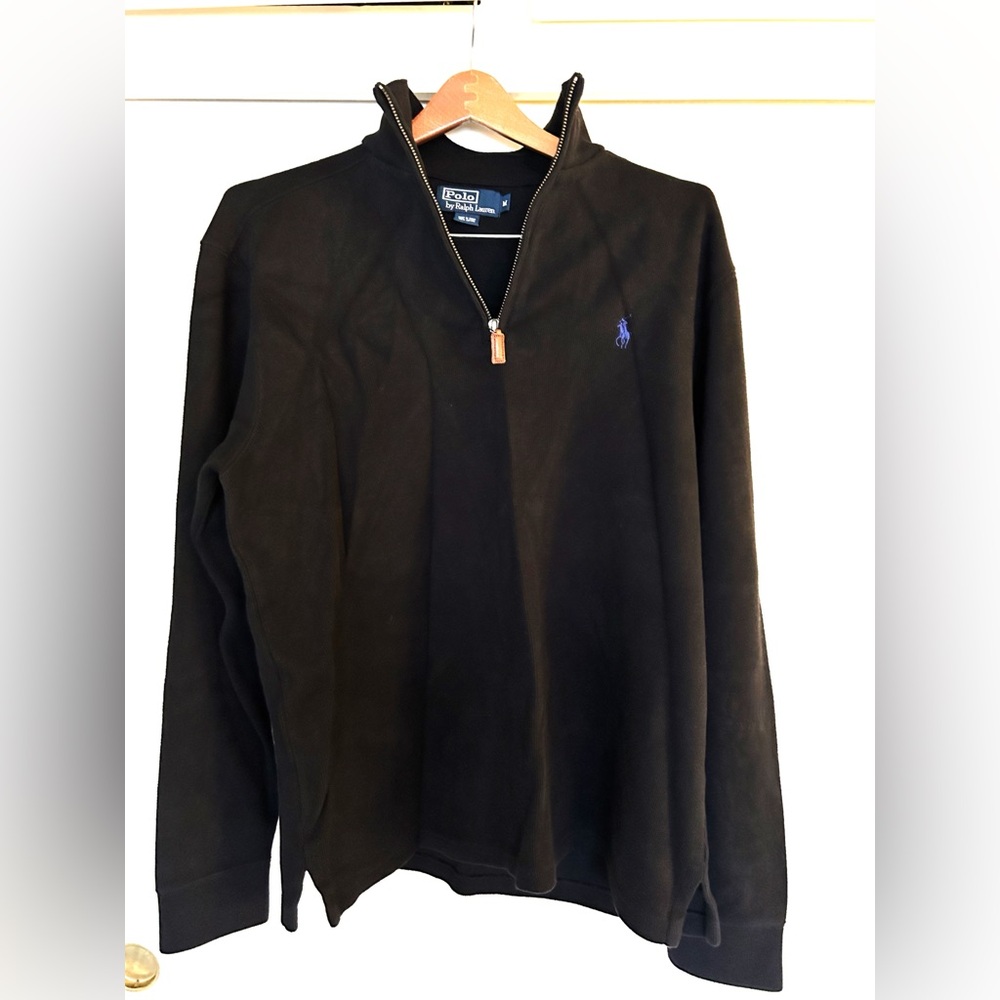 Ralph Lauren Men's Black 1/4 Zip Sweater